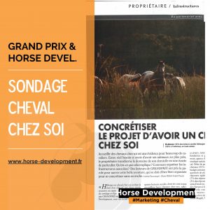 Résultats du sondage Grand Prix et Horse Development sur l'opportunité d'avoir un cheval chez soi