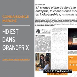 Alice Monier Torrente de Horse Development travaillant sur des études stratégiques pour la filière équine