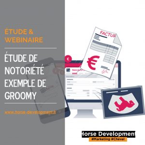 Logiciel Groomy présenté dans une étude de notoriété menée auprès des professionnels équins